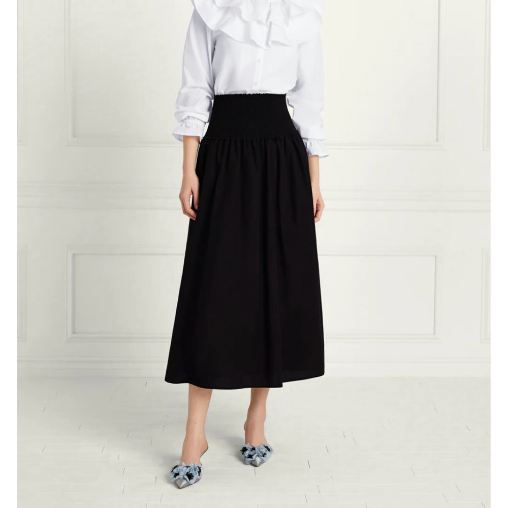 HillHouse Delphine Cotton Nap Skirt